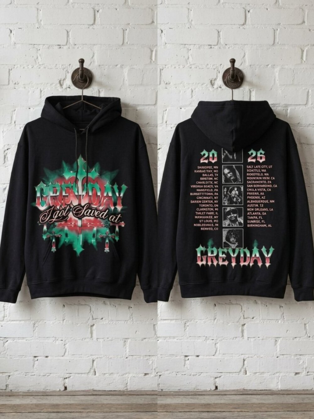 Greyday 2026 G59 I Got Saved At Tour 2026 Hoodie